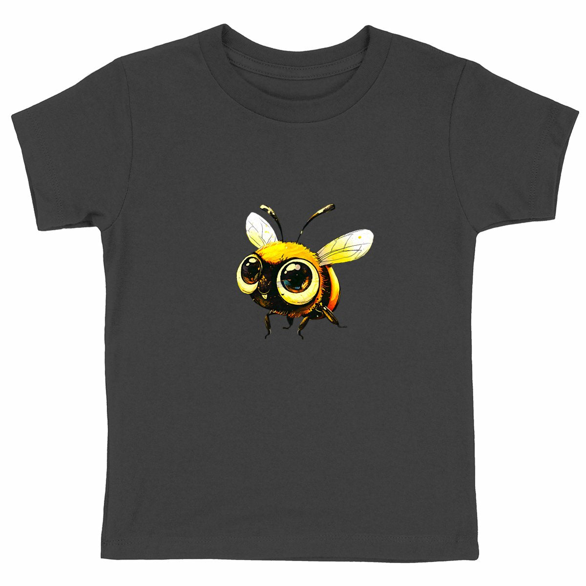 Cute Bee 3 Front T-shirt Enfant à Col Rond