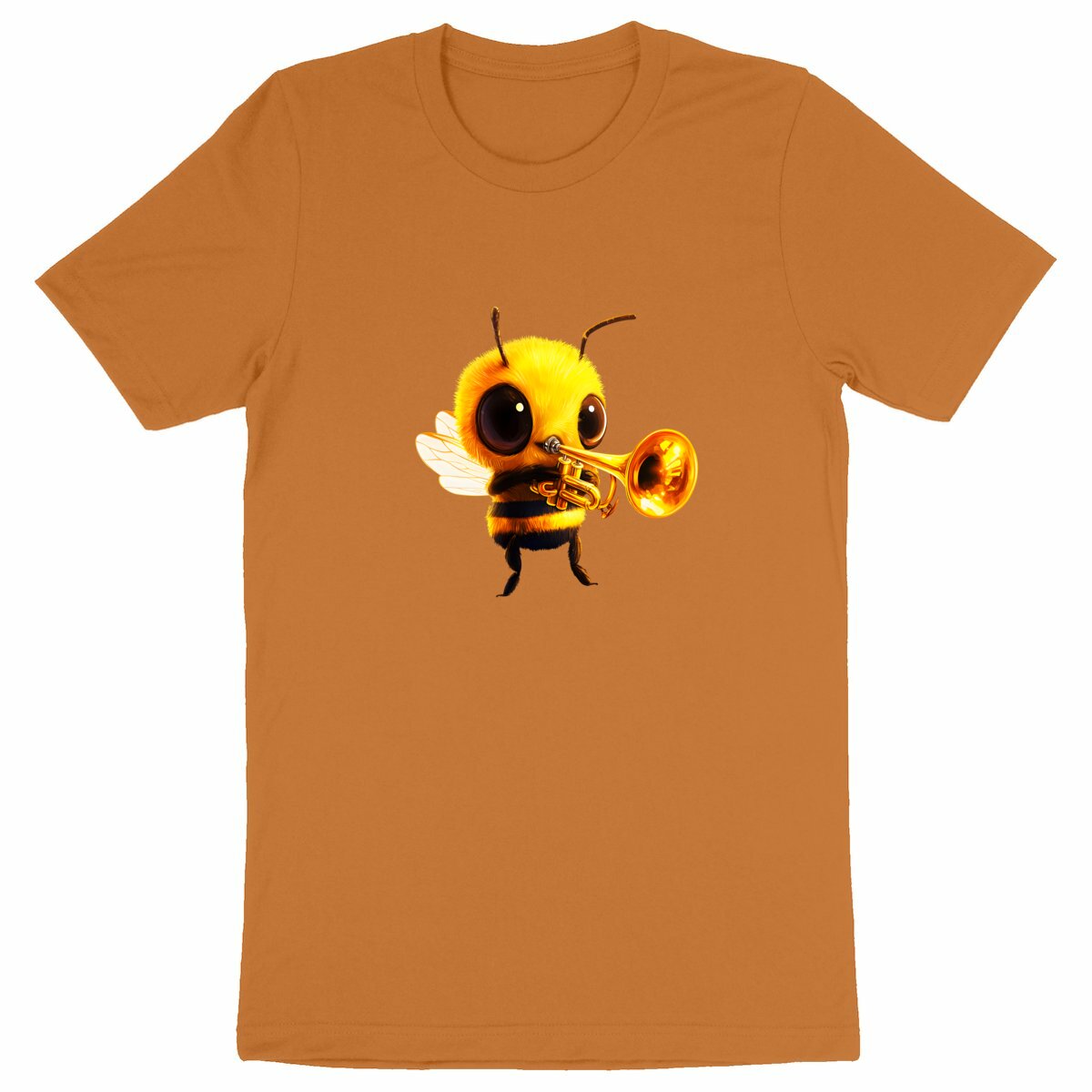 Trumpet Bee 1 Front T-shirt Homme à Col Rond