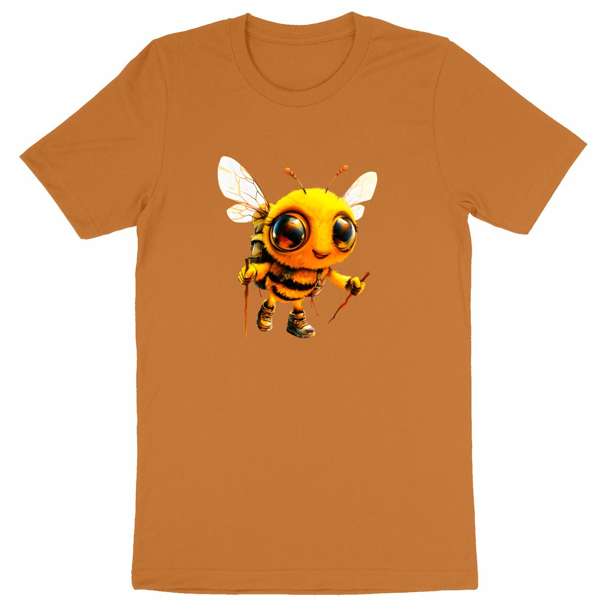 Hiking Bee 2 Front T-shirt Homme à Col Rond