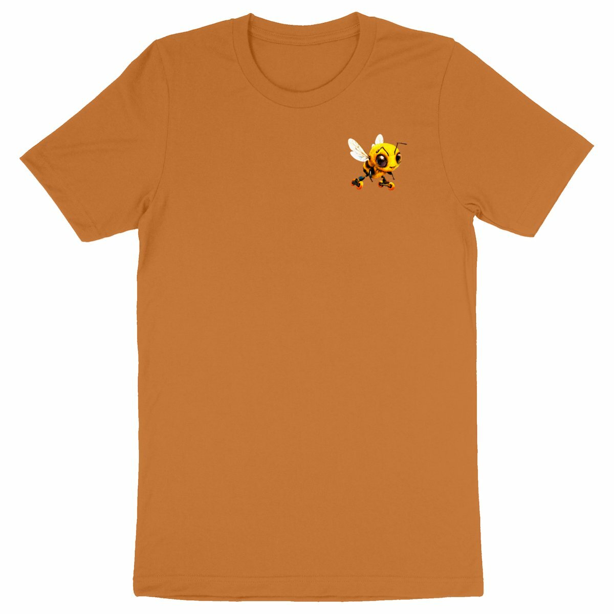 Rollerblading Bee Logo T-shirt Homme à Col Rond