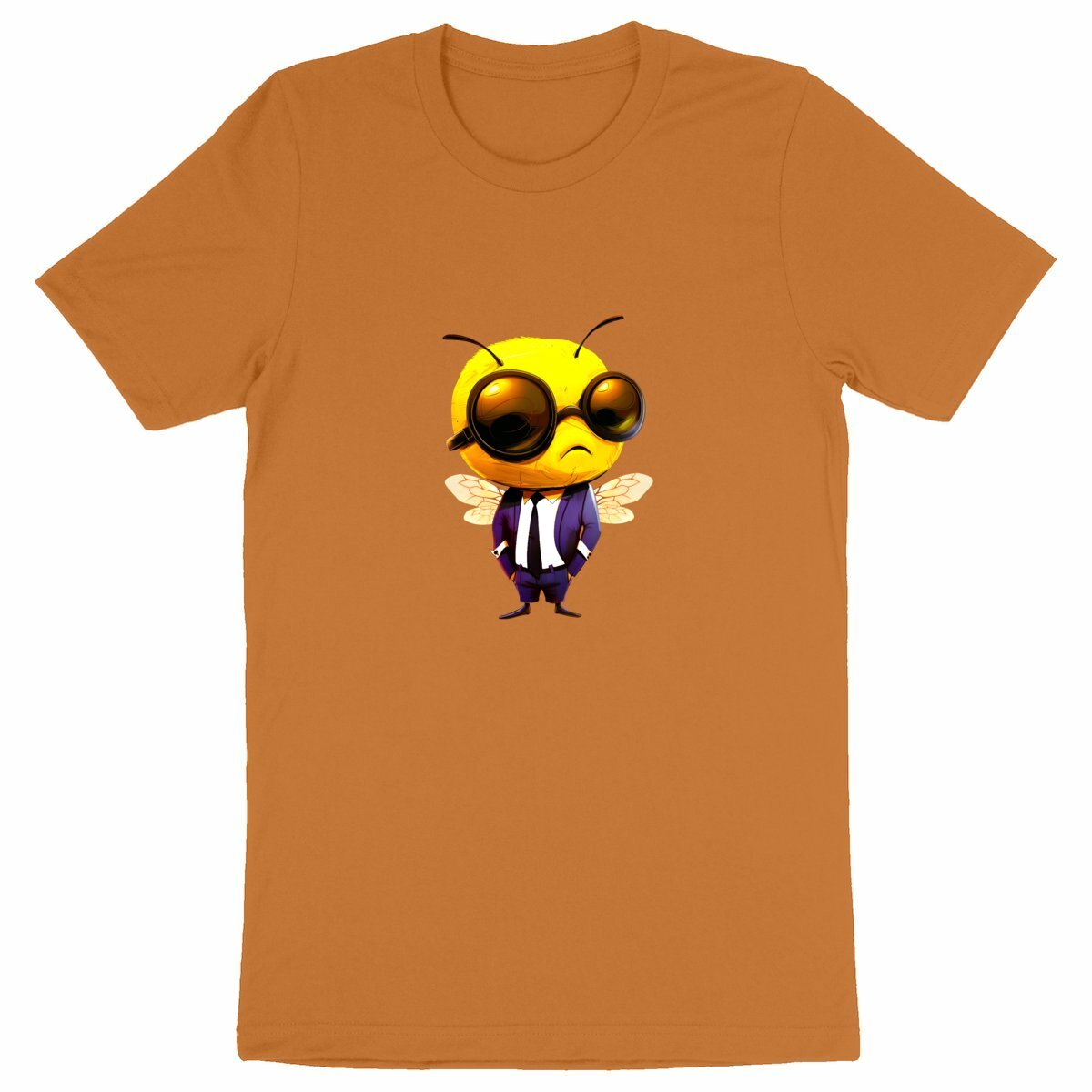 Dressed Up Bee 2 Front T-shirt Homme à Col Rond