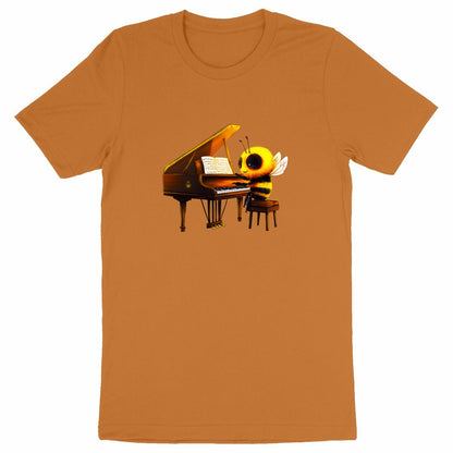 Piano Bee 1 Front T-shirt Homme à Col Rond