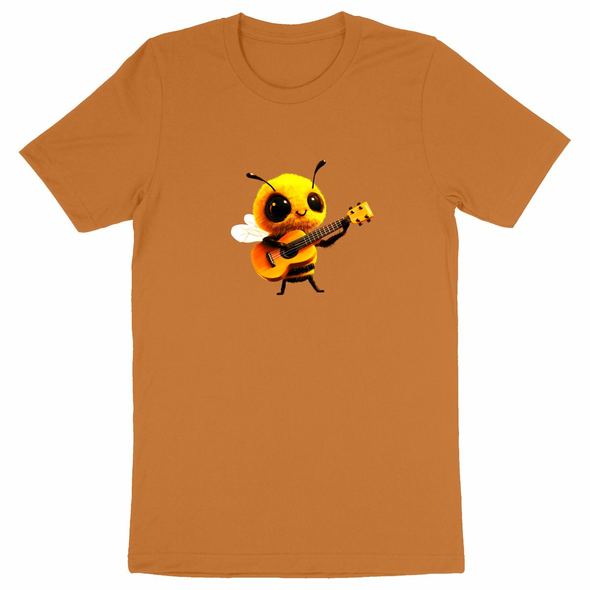 Guitar Bee 1 Front T-shirt Homme à Col Rond