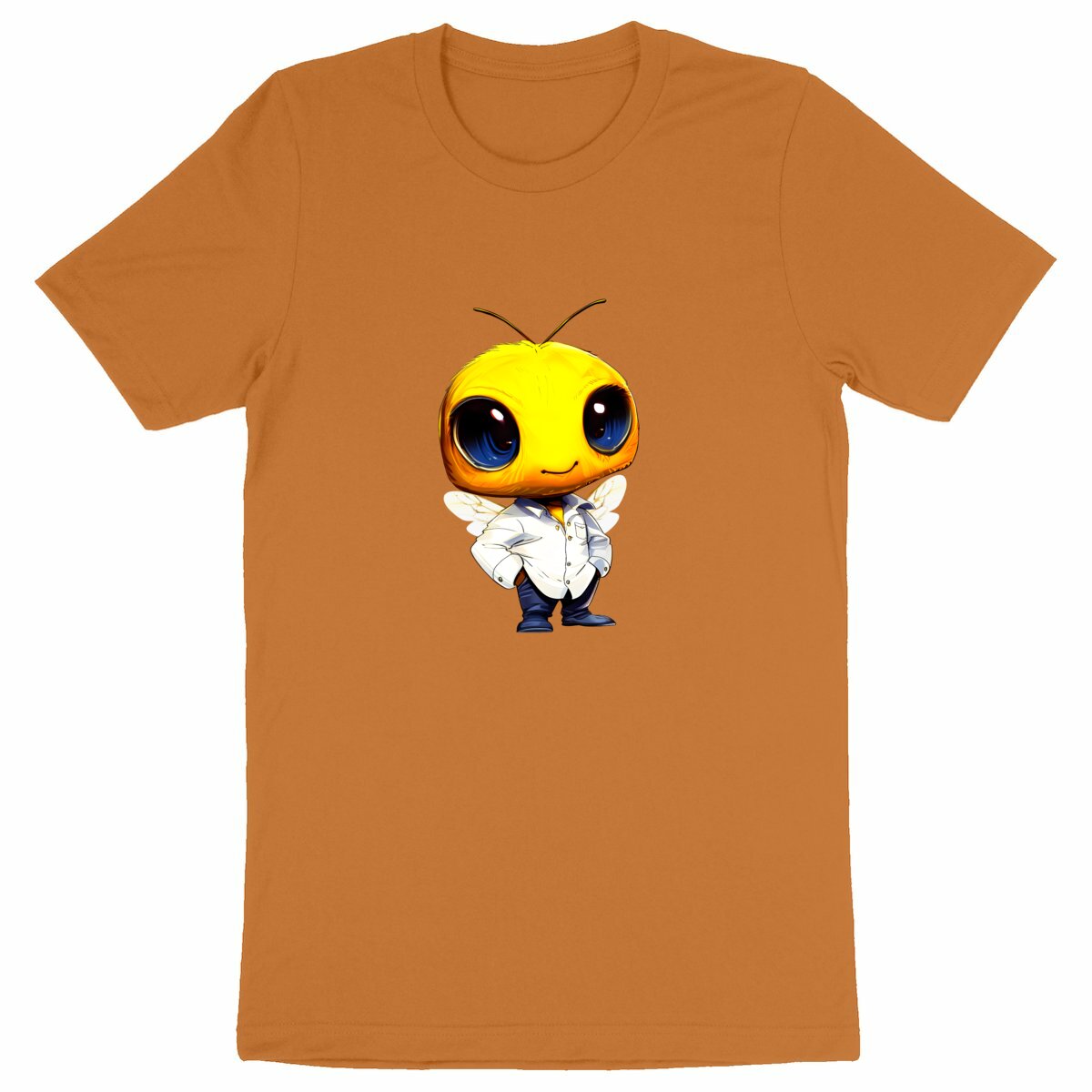 Dressed Up Bee 3 Front T-shirt Homme à Col Rond