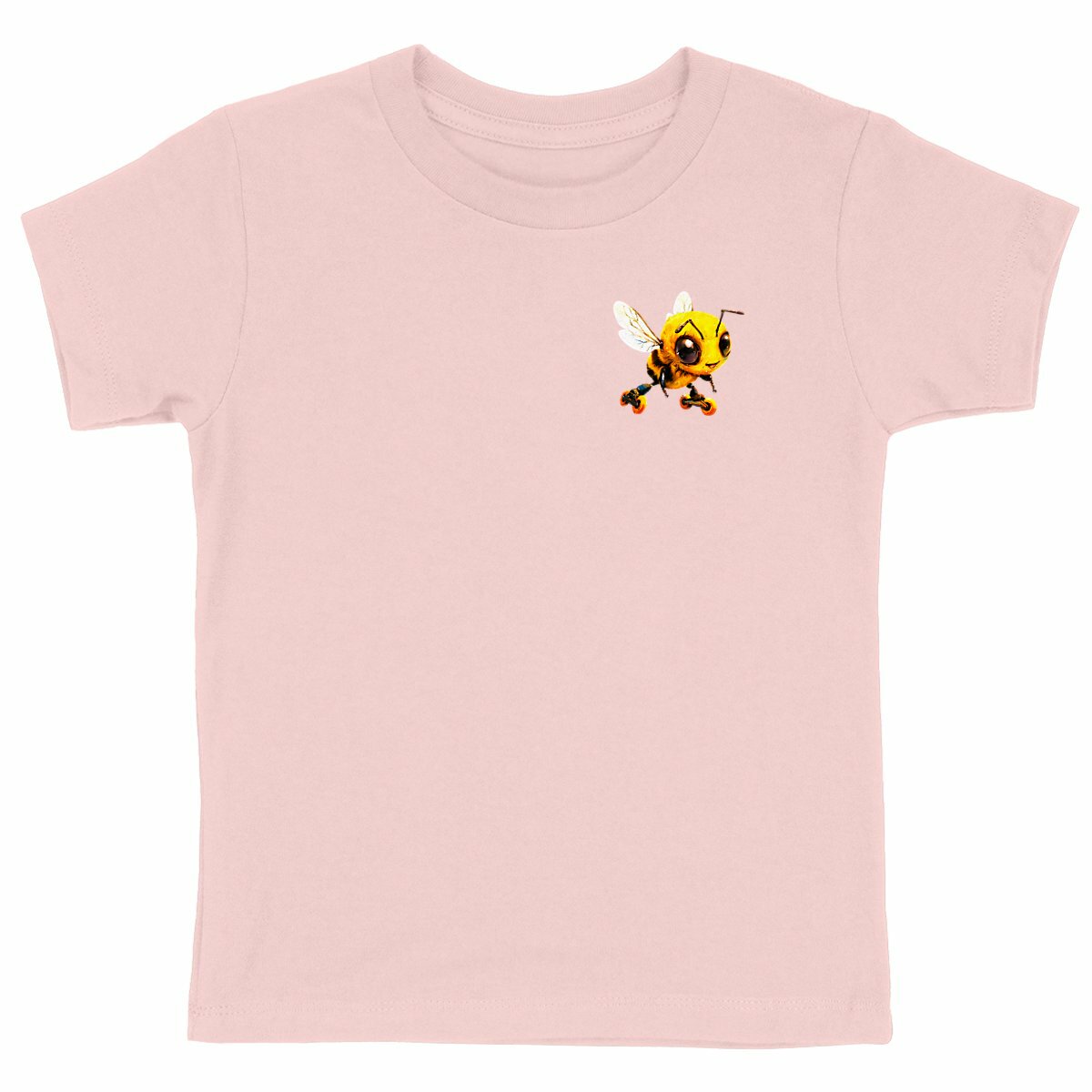 Rollerblading Bee Logo T-shirt Enfant à Col Rond