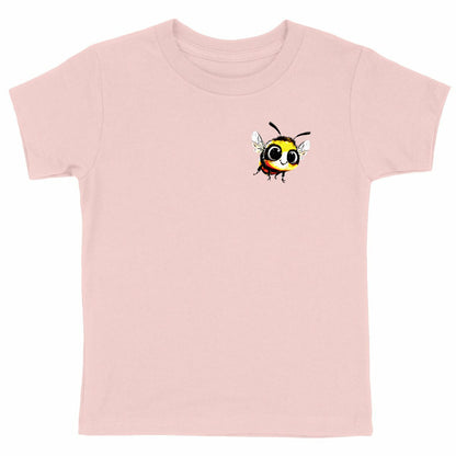 Cute Bee 1 Logo T-shirt Enfant à Col Rond