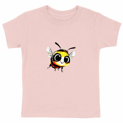 Cute Bee 1 Front T-shirt Enfant à Col Rond