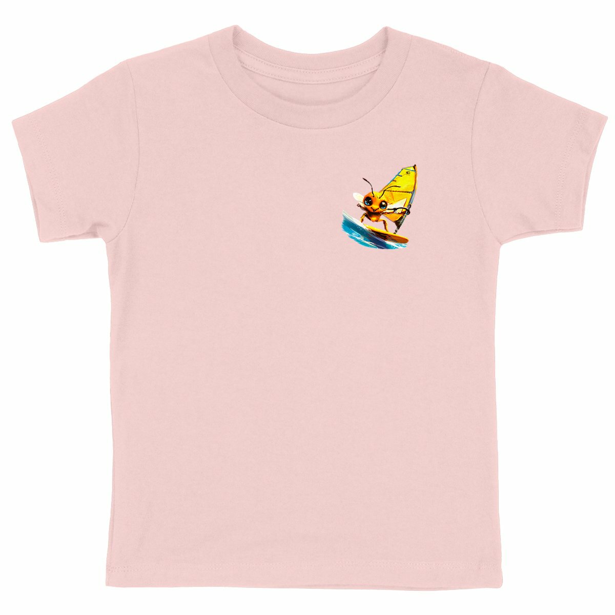 Windsurfing Bee Logo T-shirt Enfant à Col Rond