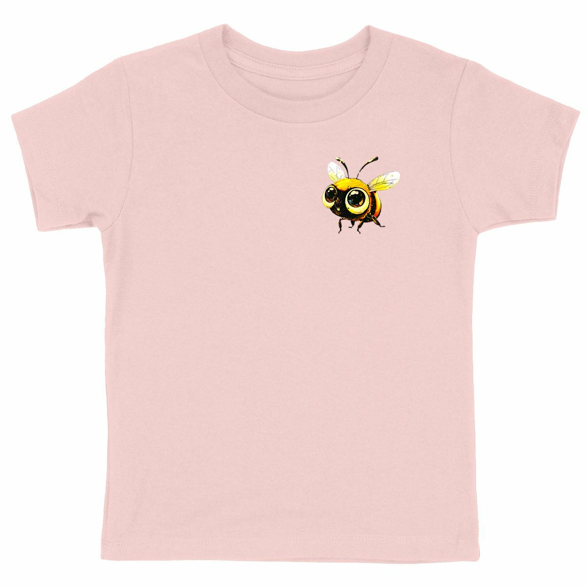 Cute Bee 3 Logo T-shirt Enfant à Col Rond