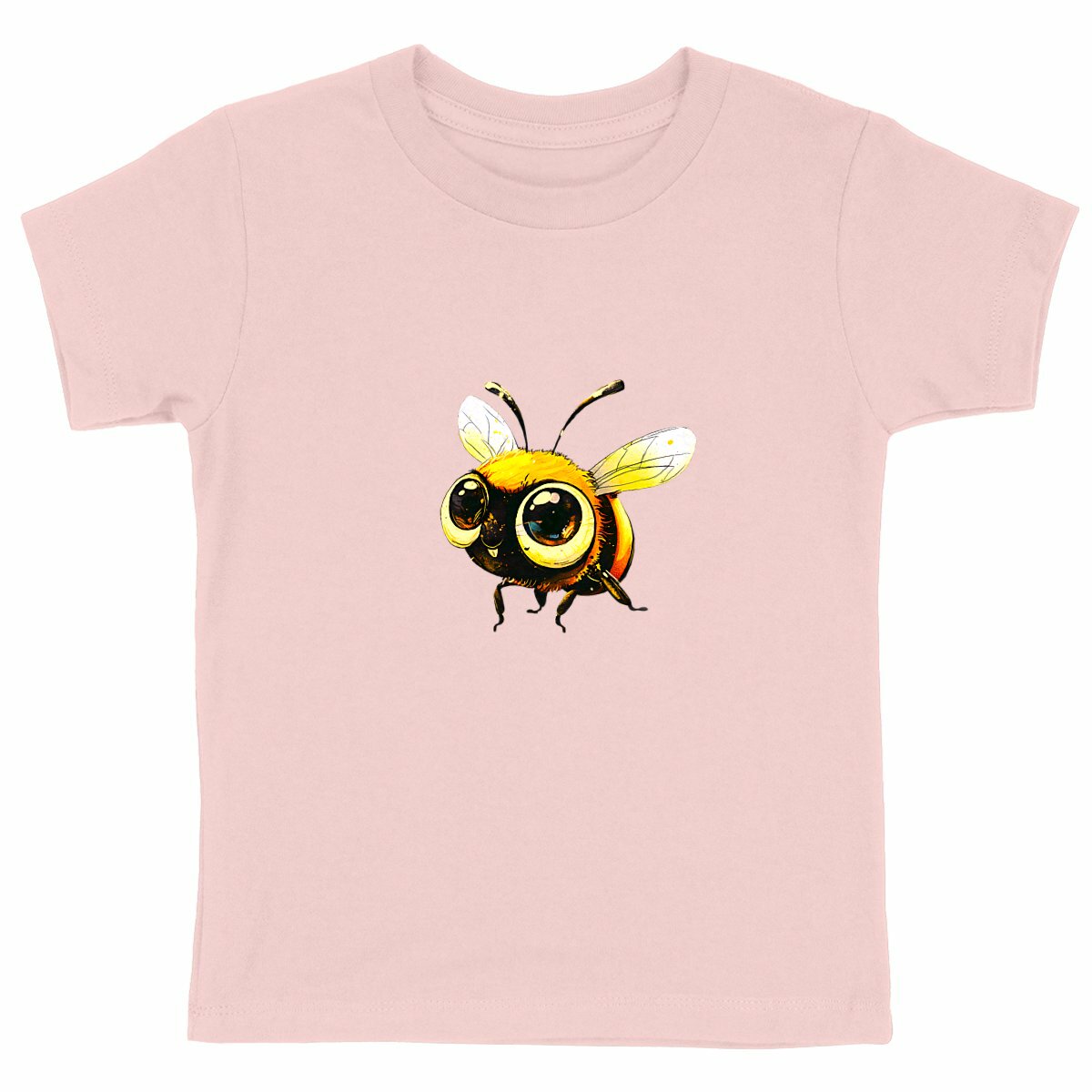 Cute Bee 3 Front T-shirt Enfant à Col Rond