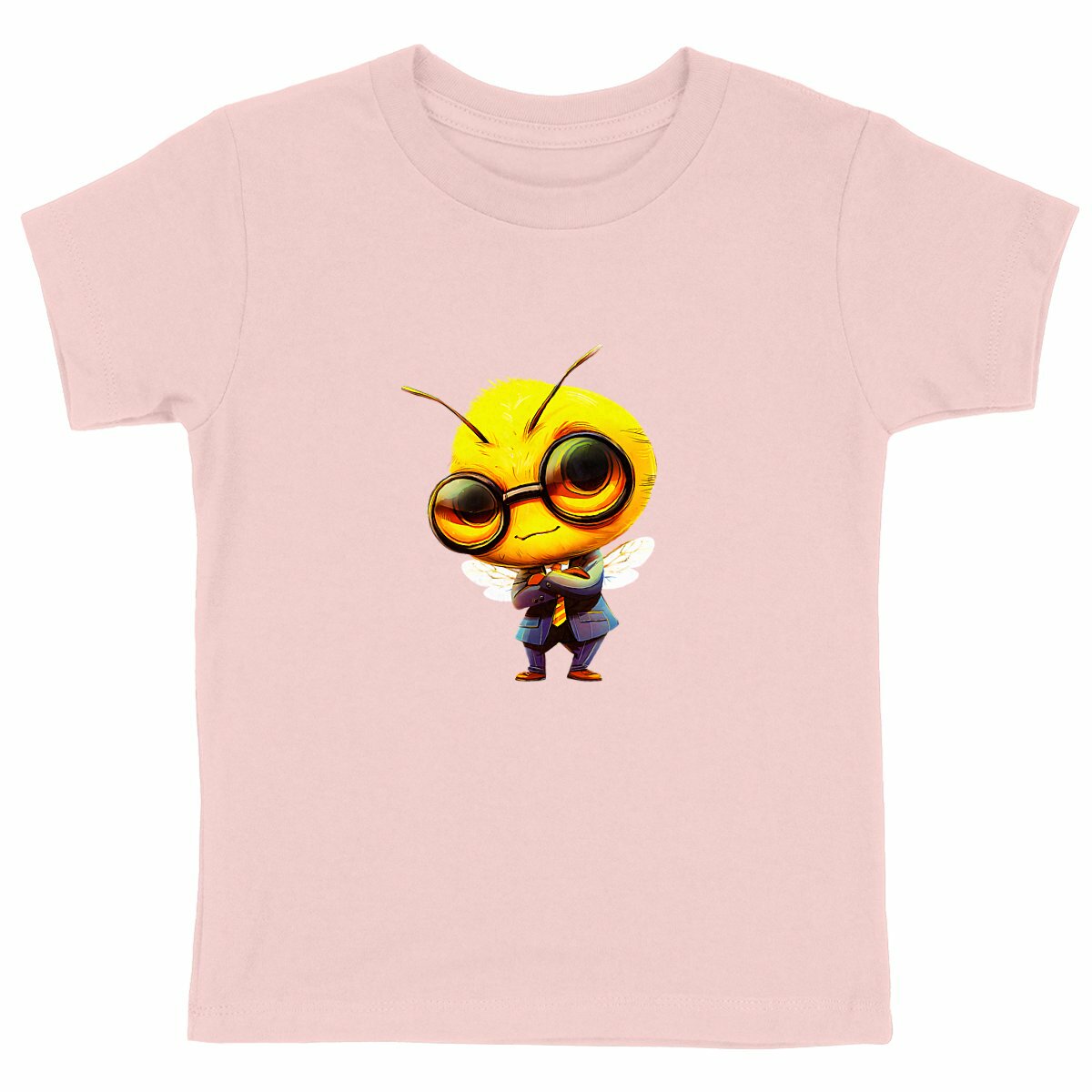 Dressed Up Bee 1 Front T-shirt Enfant à Col Rond