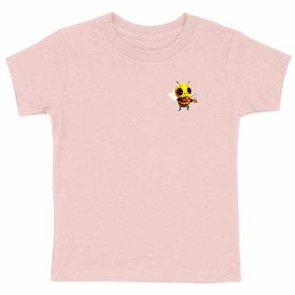 Violin Bee 1 Logo T-shirt Enfant à Col Rond