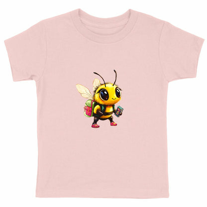 School Bee 1 Front T-shirt Enfant à Col Rond