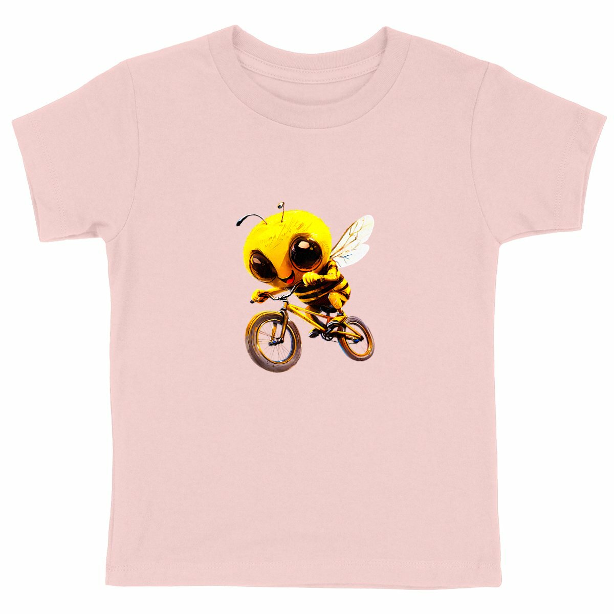 Biking Bee Front T-shirt Enfant à Col Rond