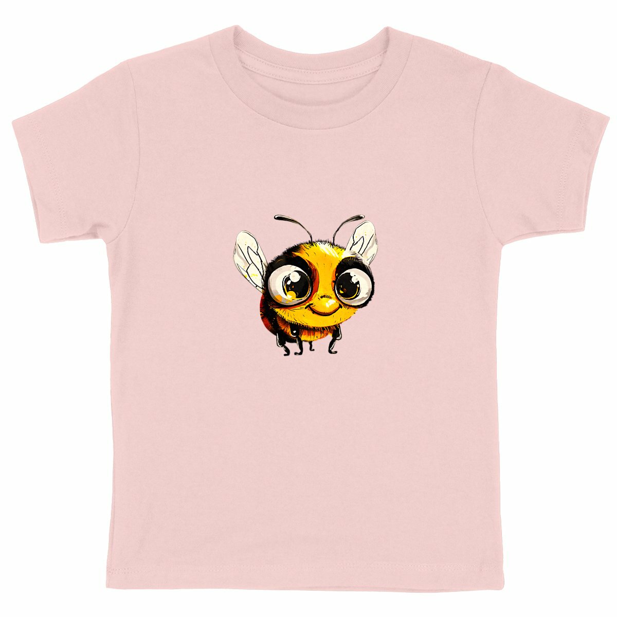 Cute Bee 2 Front T-shirt Enfant à Col Rond