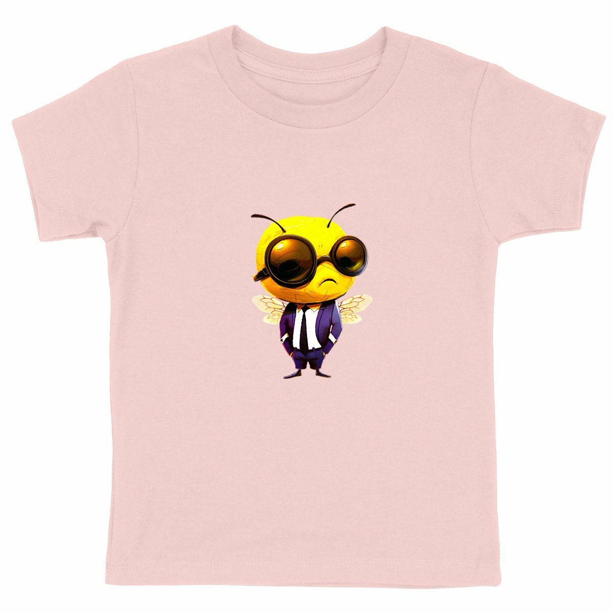 Dressed Up Bee 2 Front T-shirt Enfant à Col Rond