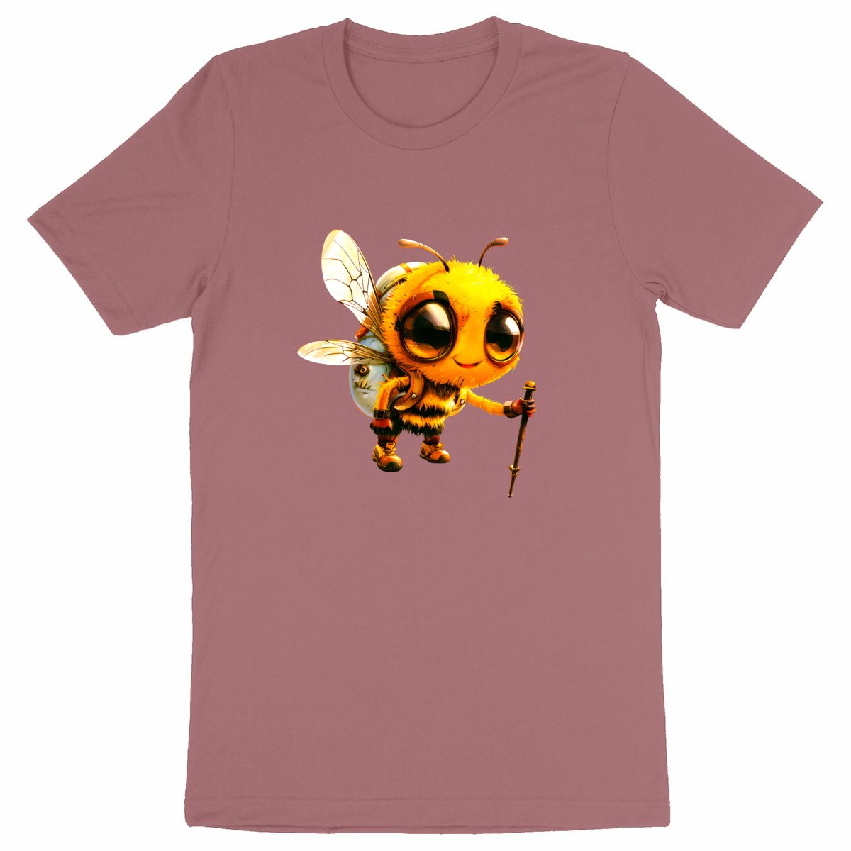 Hiking Bee 1 Front T-shirt Homme à Col Rond