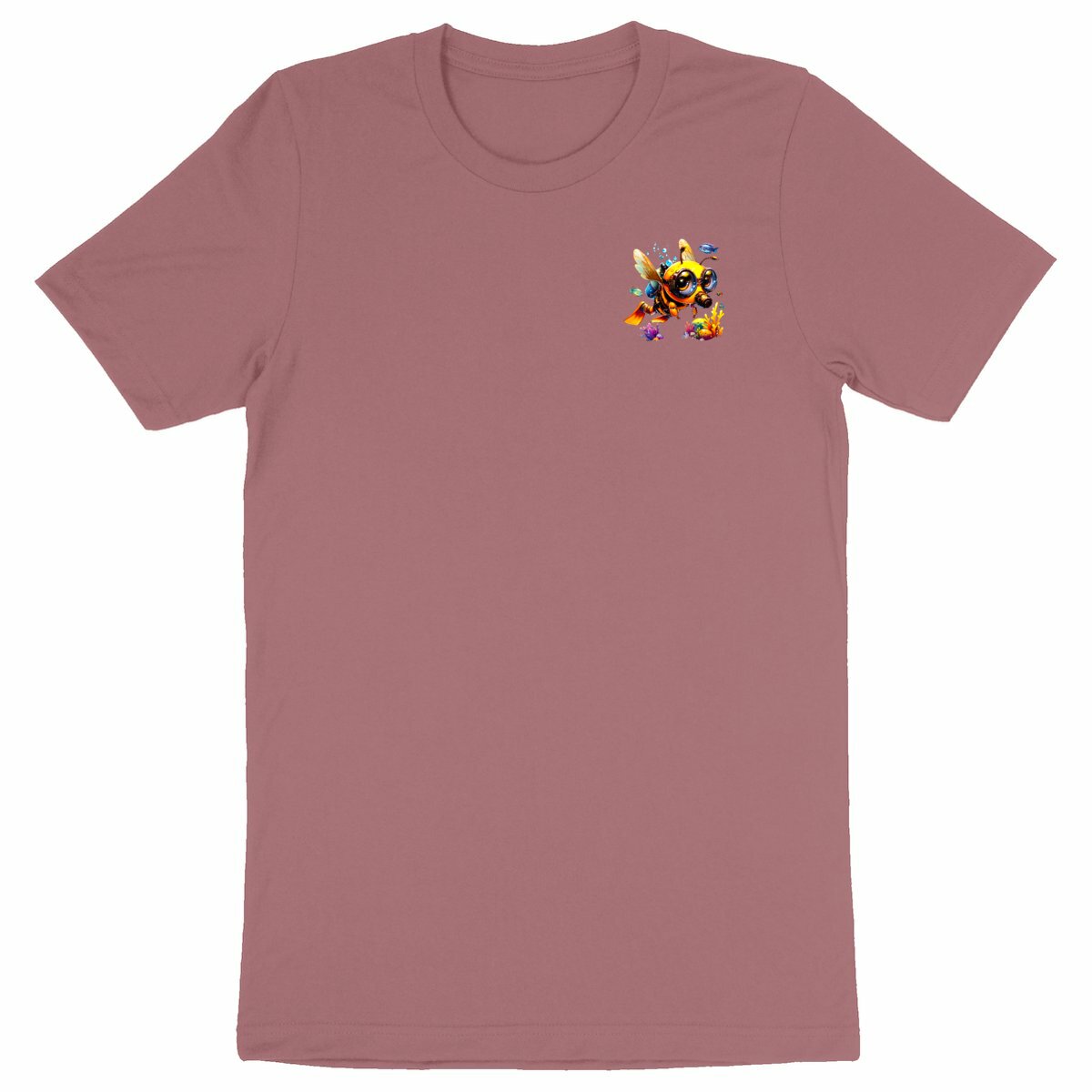 Diving Bee 1 Logo T-shirt Homme à Col Rond