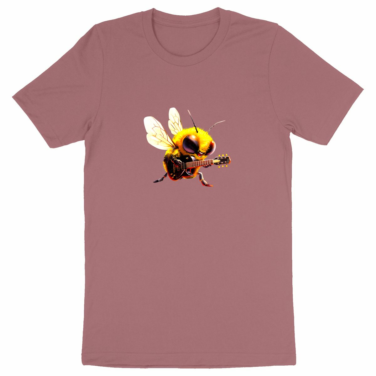 Guitar Bee 2 Front T-shirt Homme à Col Rond