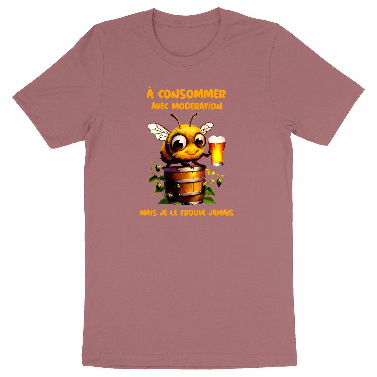 T-shirt Homme Abeille Bière Barrique