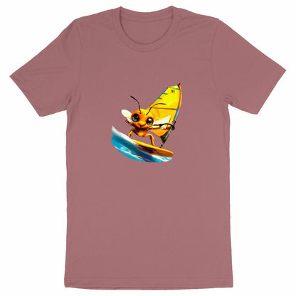 Windsurfing Bee Front T-shirt Homme à Col Rond