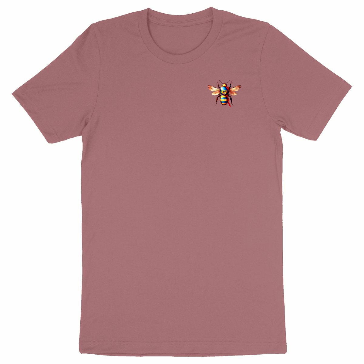 Super Man Bee Logo T-shirt Homme à Col Rond