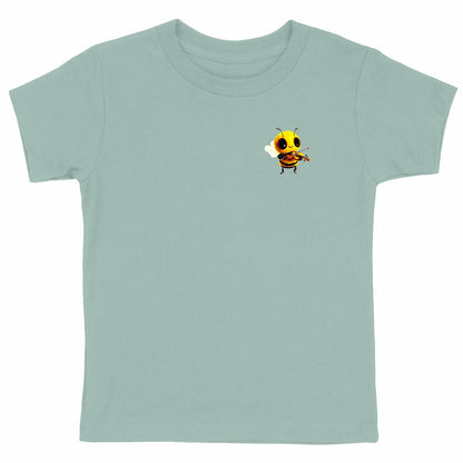 Violin Bee 1 Logo T-shirt Enfant à Col Rond