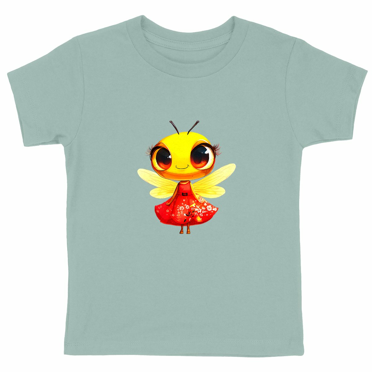 Dressed Up Bee 3 Front T-shirt Enfants à Col Rond