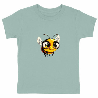 Cute Bee 2 Front T-shirt Enfant à Col Rond