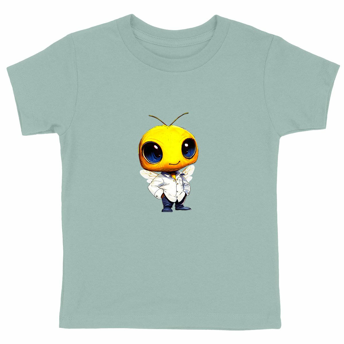 Dressed Up Bee 3 Front T-shirt Enfant à Col Rond