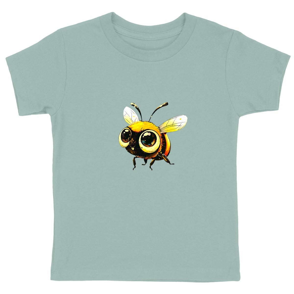 Cute Bee 3 Front T-shirt Enfant à Col Rond