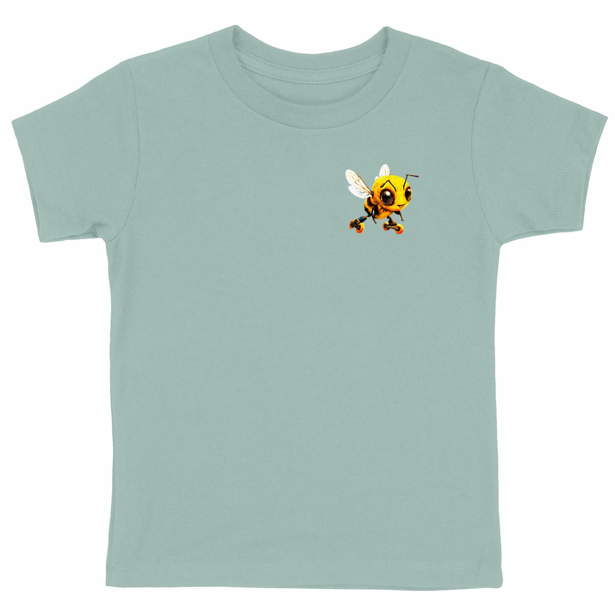 Rollerblading Bee Logo T-shirt Enfant à Col Rond