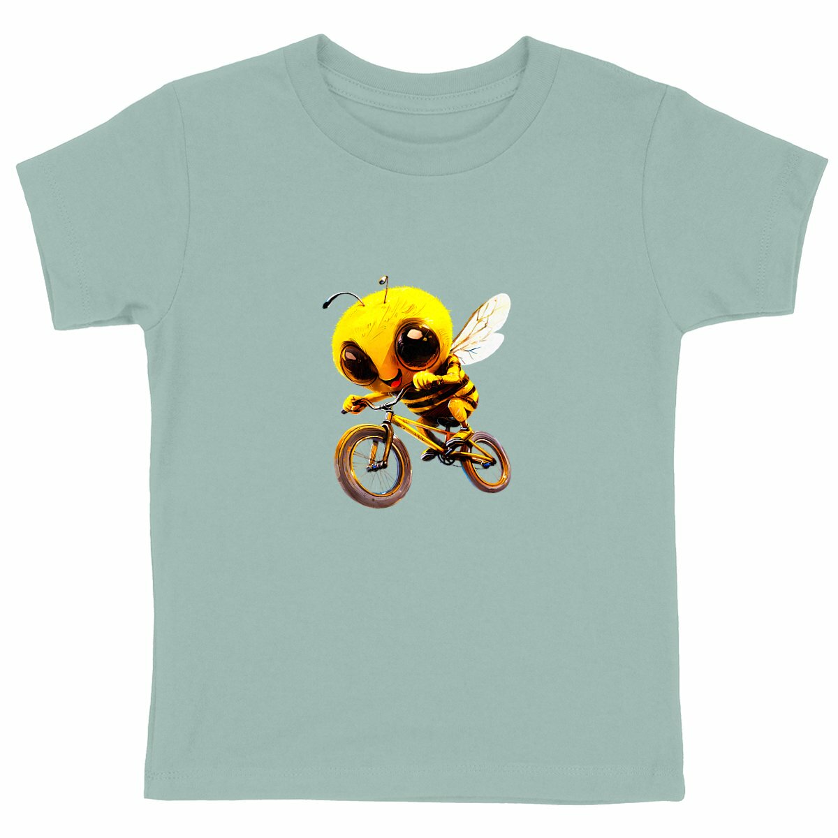 Biking Bee Front T-shirt Enfant à Col Rond