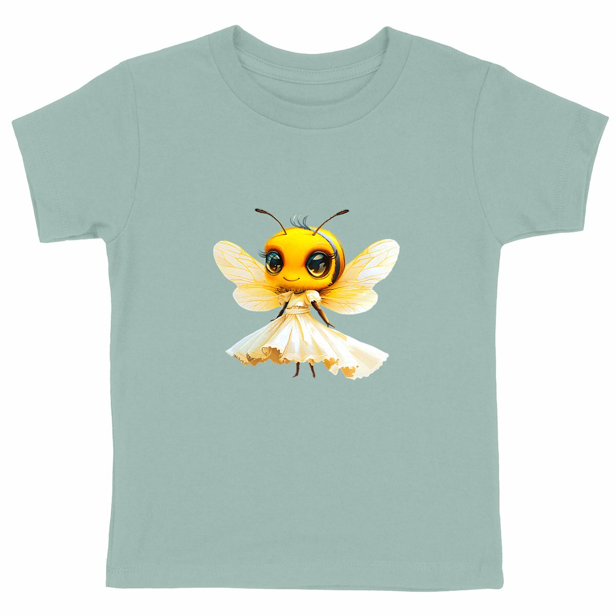 Dressed Up Bee 1 Front T-shirt Enfant à Col Rond