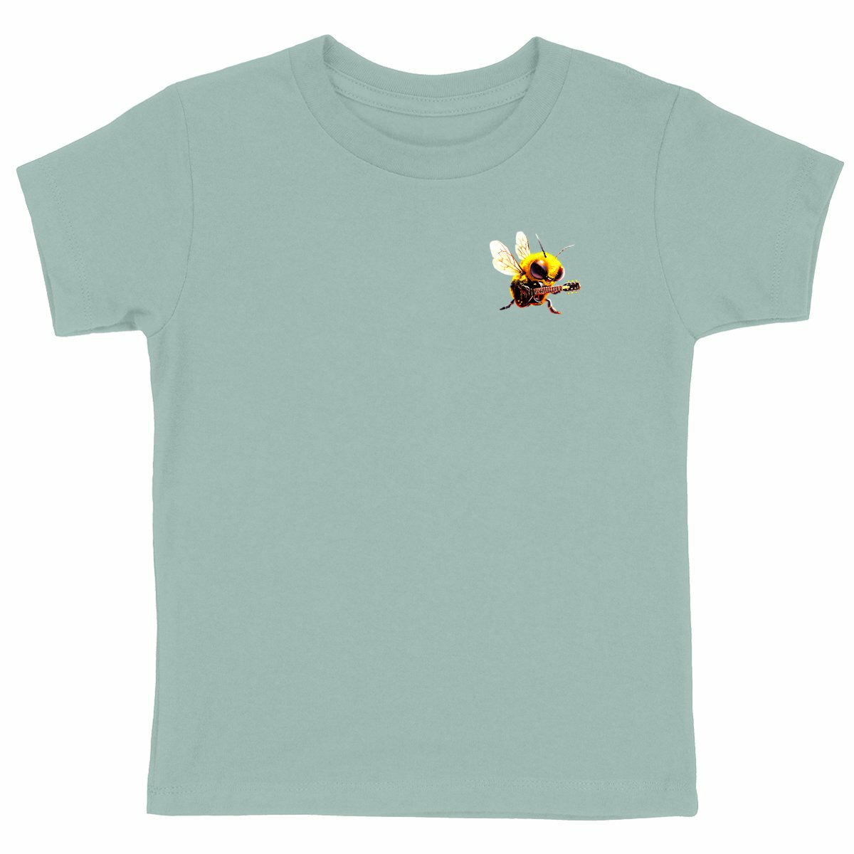 Guitar Bee 2 Logo T-shirt Enfant à Col Rond